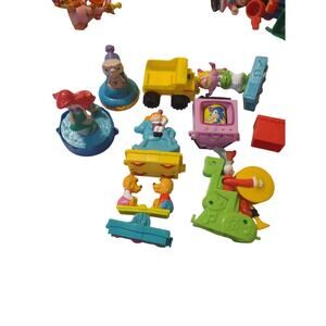 Lot of 10 Vintage 1994 Happy Meal Toys‎ Birthday Train Figures.